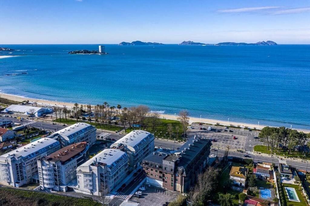 Apartamentos En Playa De Samil Primera Linea De Playa Pe Na Areia Comarca de Comarca de Vigo Buitenkant foto